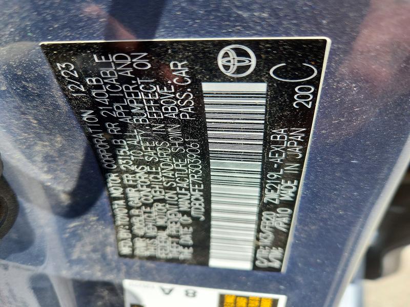 Aukcja sprzedaży 2024 Toyota Corolla Hybrid, vin: JTDBCMFE7R3039061, numer aukcji: 53951916