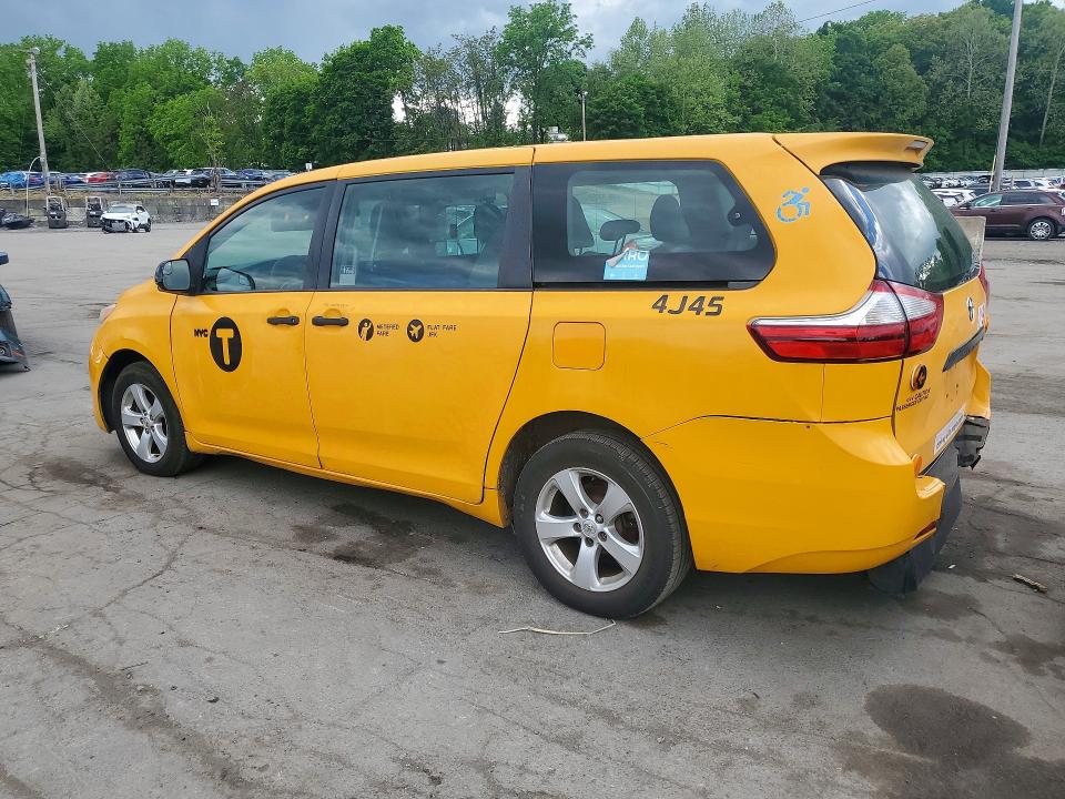 55360556 :رقم المزاد ، 5TDZZ3DC6HS876342 vin ، 2017 Toyota Sienna مزاد بيع
