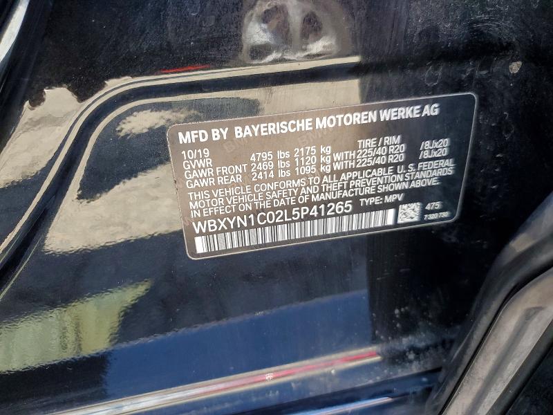 Продажа на аукционе авто 2020 Bmw X2, vin: WBXYN1C02L5P41265, номер лота: 52360446