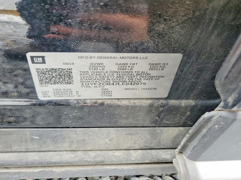 52588006 :رقم المزاد ، 1GYFZCR47LF042975 vin ، 2020 Cadillac Xt4 مزاد بيع