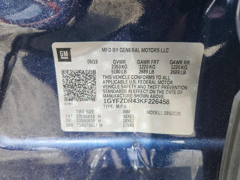 Продажа на аукционе авто 2019 Cadillac Xt4, vin: 1GYFZDR43KF226458, номер лота: 55452756