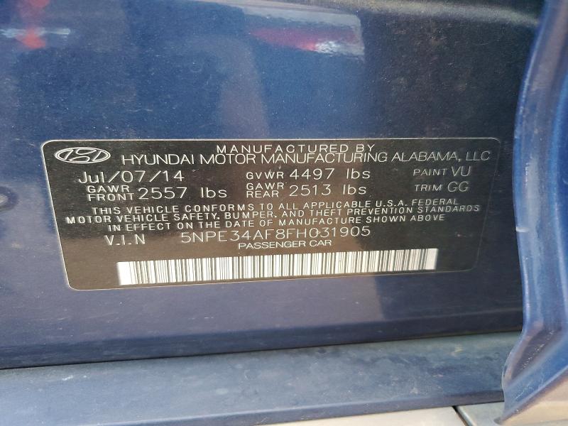Aukcja sprzedaży 2015 Hyundai Sonata, vin: 5NPE34AF8FH031905, numer aukcji: 54490426