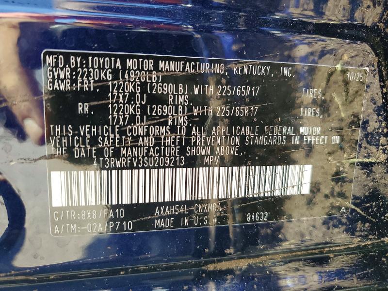 2025 Toyota Rav4 Hybrid მანქანა იყიდება აუქციონზე, vin: 4T3RWRFV3SU209213, აუქციონის ნომერი: 52659456