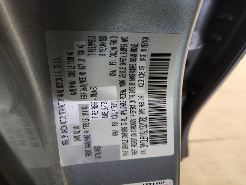 Aukcja sprzedaży 2018 Toyota Yaris Ia, vin: 3MYDLBYV9JY321760, numer aukcji: 52830306