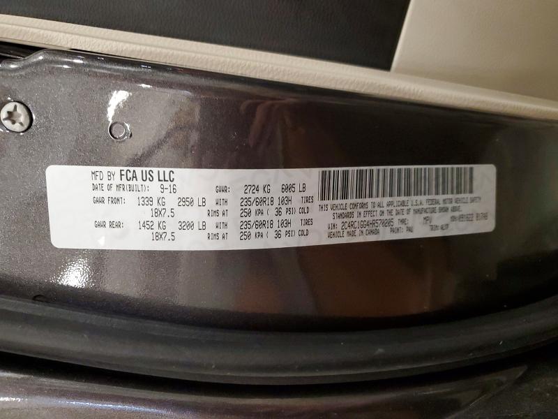 Продажа на аукционе авто 2017 Chrysler Pacifica, vin: 2C4RC1GG4HR570205, номер лота: 54188036