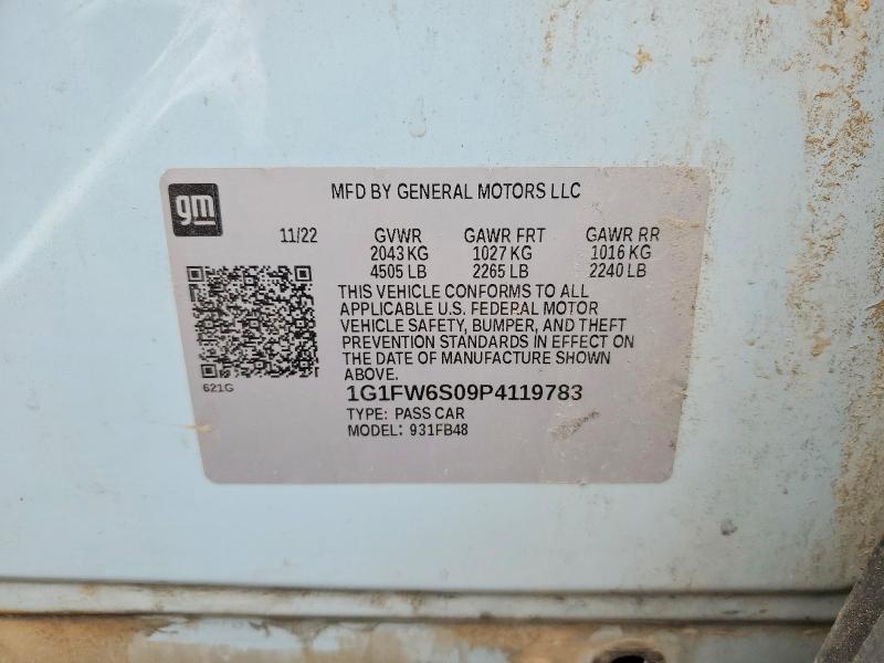 Aukcja sprzedaży 2023 Chevrolet Bolt Ev, vin: 1G1FW6S09P4119783, numer aukcji: 52166616