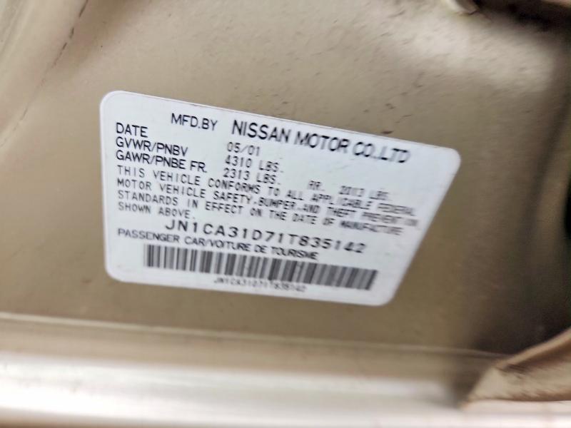 Aukcja sprzedaży 2001 Nissan Maxima, vin: JN1CA31D71T835142, numer aukcji: 52915416