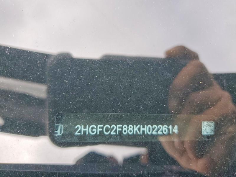 Продажа на аукционе авто 2019 Honda Civic, vin: 2HGFC2F88KH022614, номер лота: 54508926
