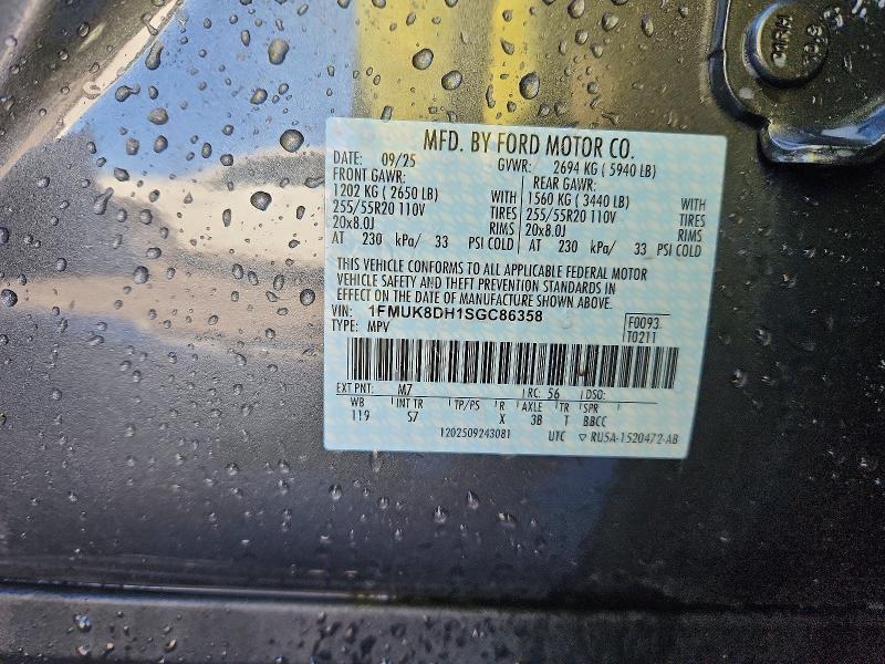 Продажа на аукционе авто 2025 Ford Explorer, vin: 1FMUK8DH1SGC86358, номер лота: 52585436