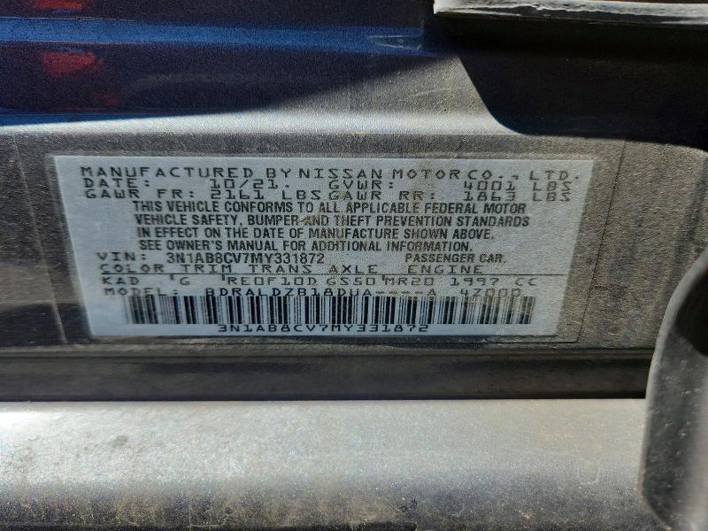 Продаж на аукціоні авто 2021 Nissan Sentra, vin: 3N1AB8CV7MY331872, номер лоту: 52859256