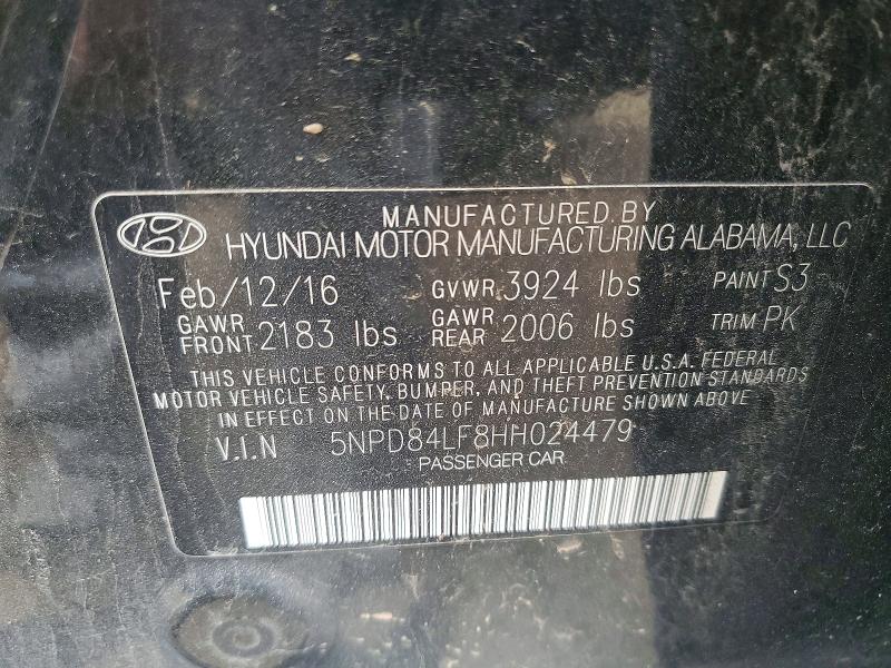 Aukcja sprzedaży 2017 Hyundai Elantra, vin: 5NPD84LF8HH024479, numer aukcji: 52308256