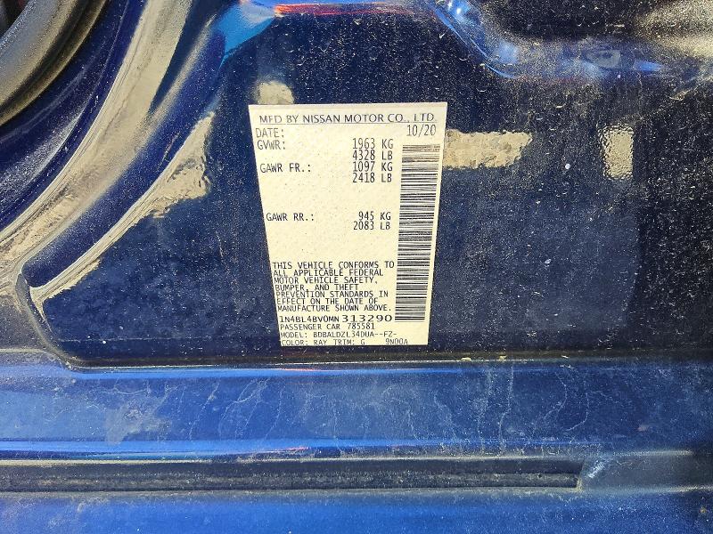 Aukcja sprzedaży 2021 Nissan Altima, vin: 1N4BL4BV0MN313290, numer aukcji: 53327186