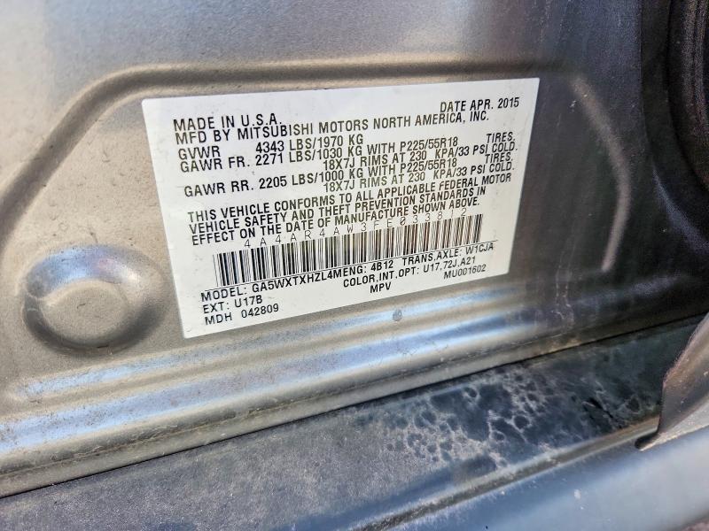 Aukcja sprzedaży 2015 Mitsubishi Outlander Sport, vin: 4A4AR4AW3FE033812, numer aukcji: 53253716