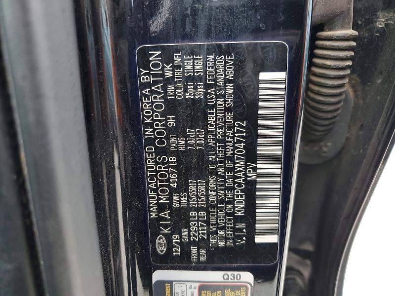 54604406 :رقم المزاد ، KNDEPCAAXM7047172 vin ، 2021 Kia Seltos مزاد بيع