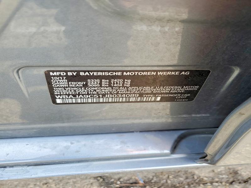 Продаж на аукціоні авто 2018 Bmw 530e, vin: WBAJA9C51JB034089, номер лоту: 52038386
