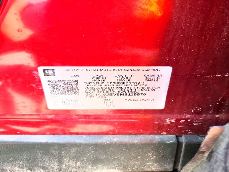 Продажа на аукционе авто 2021 Chevrolet Equinox, vin: 2GNAXUEV9M6119570, номер лота: 53922506