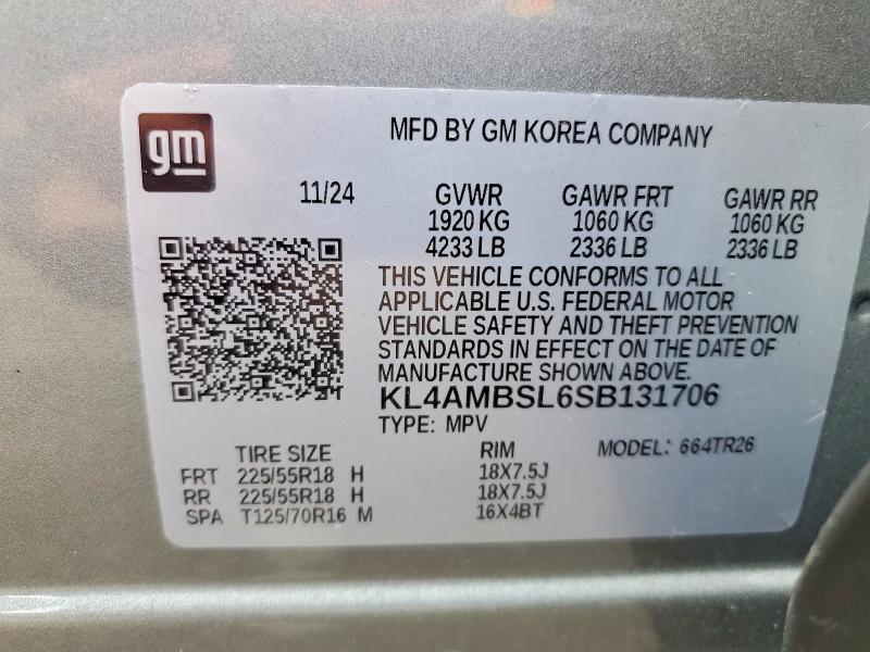Aukcja sprzedaży 2025 Buick Encore Gx, vin: KL4AMBSL6SB131706, numer aukcji: 52911646