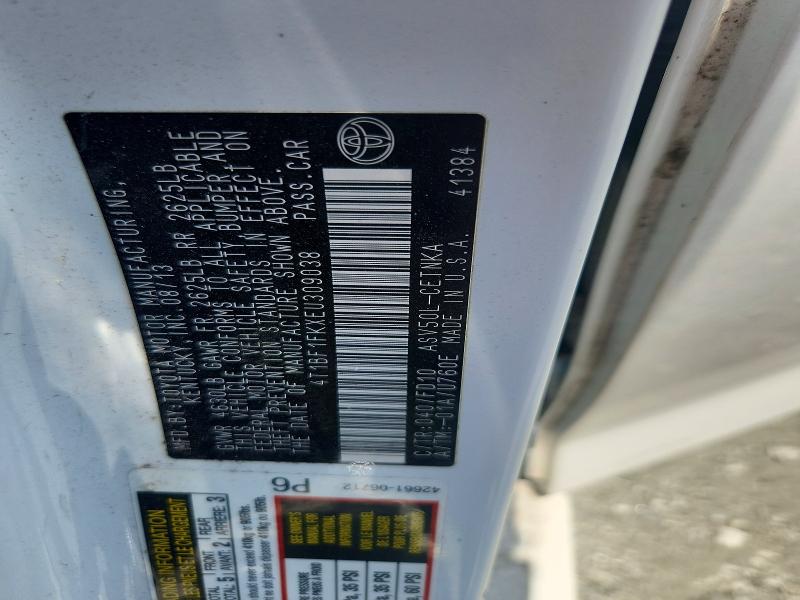 54224186 :رقم المزاد ، 4T1BF1FKXEU309038 vin ، 2014 Toyota Camry مزاد بيع