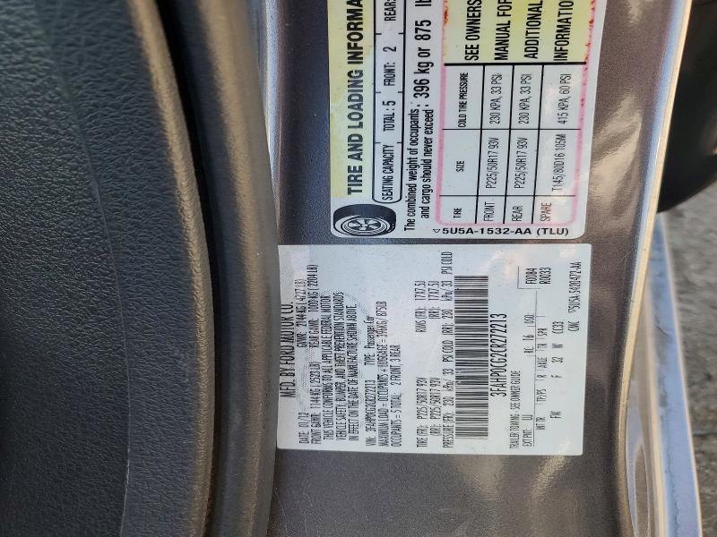 Продаж на аукціоні авто 2012 Ford Fusion, vin: 3FAHP0CG2CR272213, номер лоту: 51437396