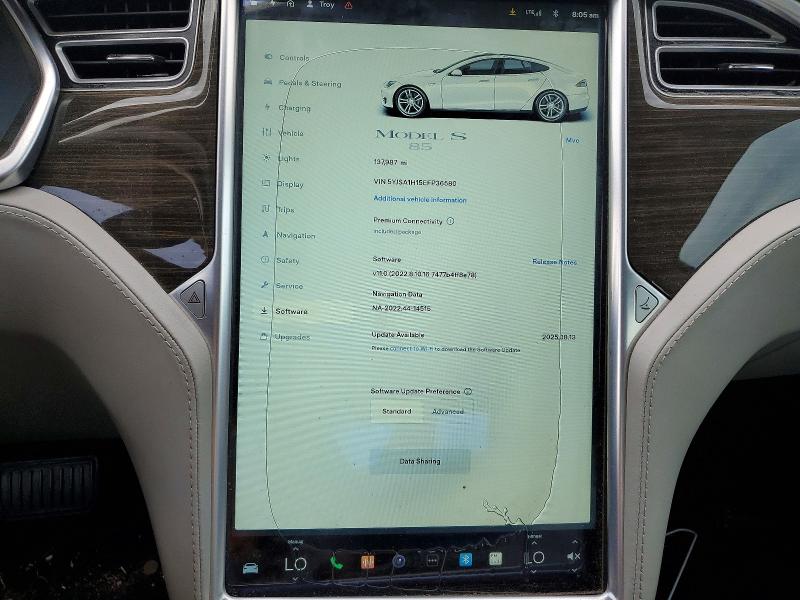 Aukcja sprzedaży 2014 Tesla Model S, vin: 5YJSA1H15EFP36580, numer aukcji: 52016396