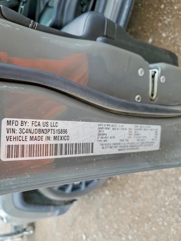 Продажа на аукционе авто 2023 Jeep Compass, vin: 3C4NJDBN3PT515896, номер лота: 52069026
