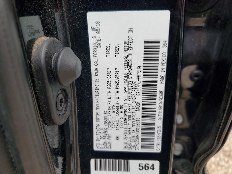 Aukcja sprzedaży 2018 Toyota Tacoma, vin: 3TMCZ5AN7JM158215, numer aukcji: 53202056