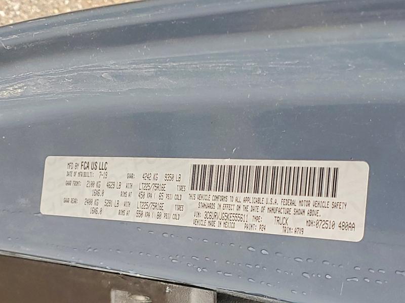 Продаж на аукціоні авто 2019 Ram Promaster 3500, vin: 3C6URVJG5KE555611, номер лоту: 51559486