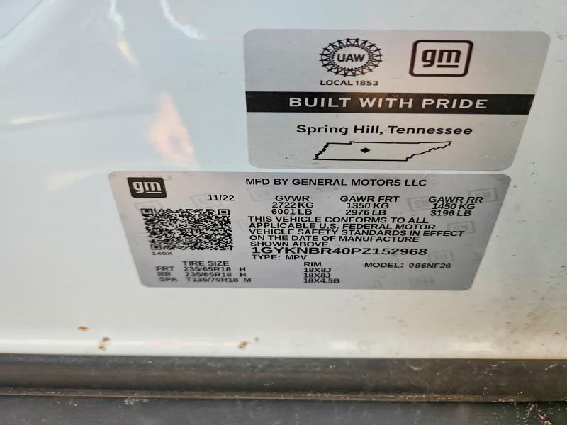 Aukcja sprzedaży 2023 Cadillac Xt5, vin: 1GYKNBR40PZ152968, numer aukcji: 54713886