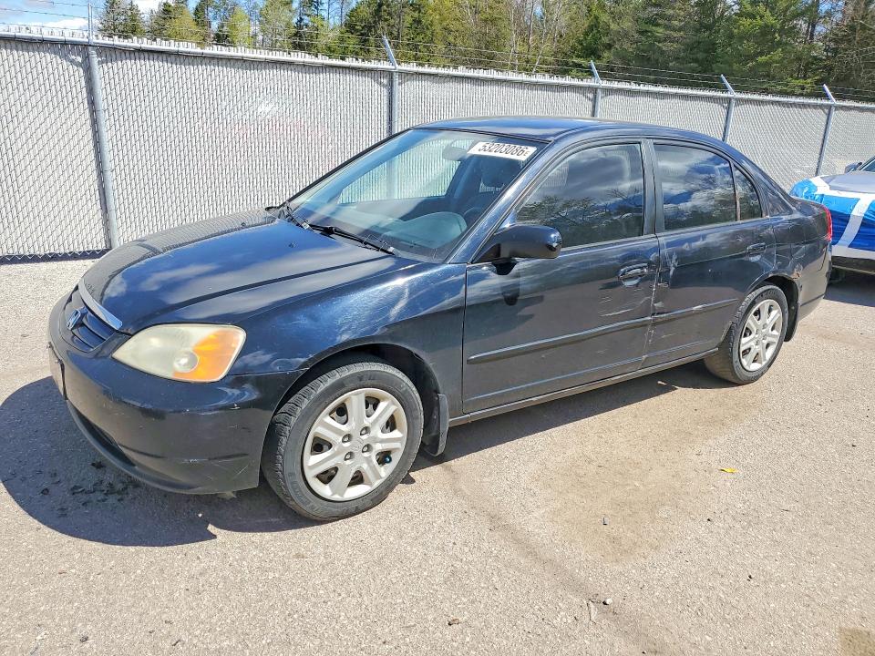 2003 Honda Civic მანქანა იყიდება აუქციონზე, vin: 2HGES16683H904116, აუქციონის ნომერი: 53203086