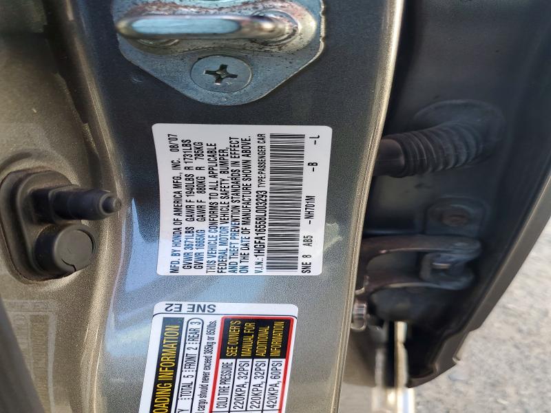 Продажа на аукционе авто 2008 Honda Civic, vin: 1HGFA16558L003293, номер лота: 53545946