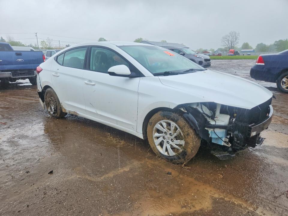 52455246 :رقم المزاد ، 5NPD74LF4JH351048 vin ، 2018 Hyundai Elantra مزاد بيع