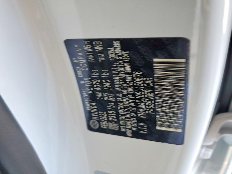 2025 Hyundai Elantra Hybrid მანქანა იყიდება აუქციონზე, vin: KMHLM4DJ0SU150676, აუქციონის ნომერი: 52879496