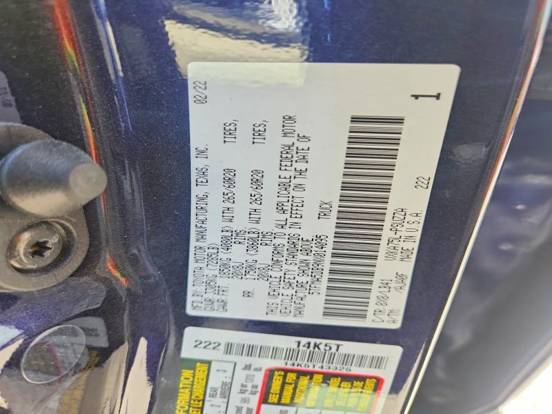 53267246 :رقم المزاد ، 5TFMA5DB9NX014095 vin ، 2022 Toyota Tundra مزاد بيع