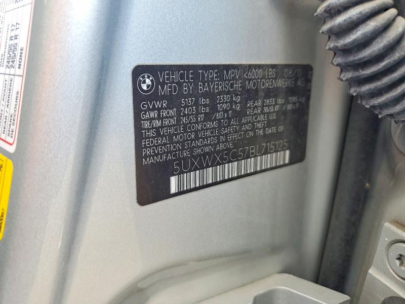 Aukcja sprzedaży 2011 Bmw X3, vin: 5UXWX5C57BL715125, numer aukcji: 53187856