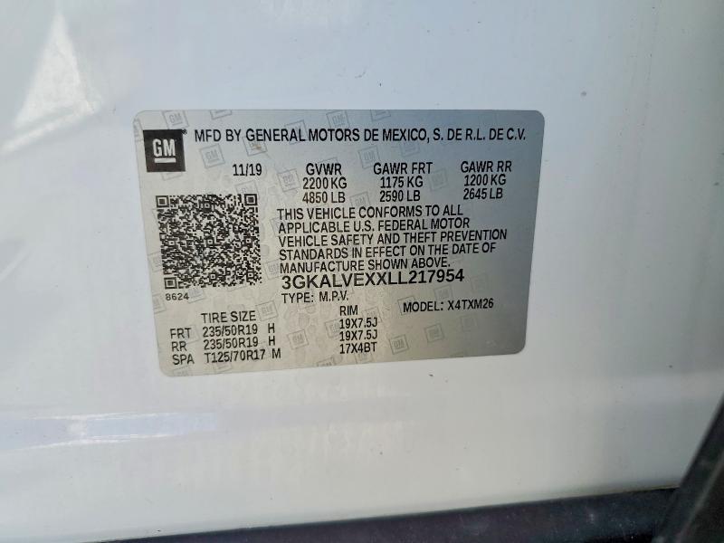 Продаж на аукціоні авто 2020 Gmc Terrain, vin: 3GKALVEXXLL217954, номер лоту: 51156376