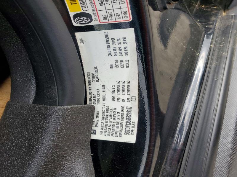 53565246 :رقم المزاد ، 5GTDN136668249107 vin ، 2006 Hummer H3 مزاد بيع