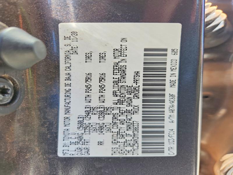 Aukcja sprzedaży 2021 Toyota Tacoma, vin: 3TMCZ5AN3MM388337, numer aukcji: 54296476