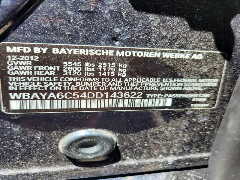Aukcja sprzedaży 2013 Bmw 740, vin: WBAYA6C54DD143622, numer aukcji: 55071526