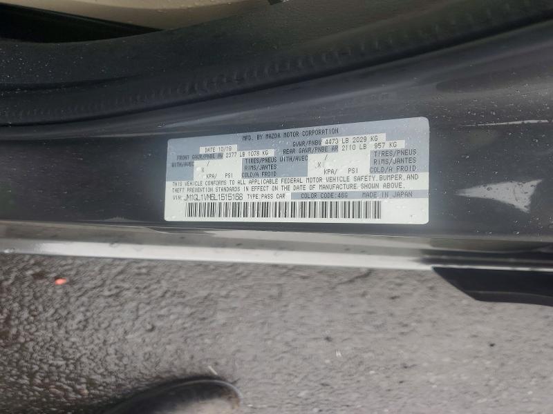 Продажа на аукционе авто 2020 Mazda 6, vin: JM1GL1VM6L1515168, номер лота: 52881406