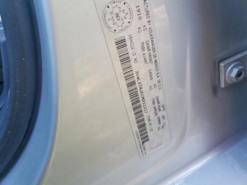 2012 Volkswagen Jetta მანქანა იყიდება აუქციონზე, vin: 3VWLX7AJ5CM311317, აუქციონის ნომერი: 54947246