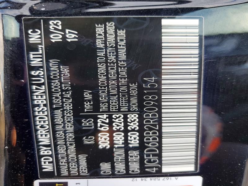 Aukcja sprzedaży 2024 Mercedes-benz Gle Coupe, vin: 4JGFD6BB2RB098154, numer aukcji: 54092776