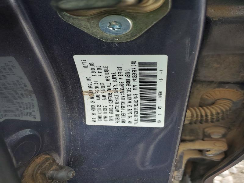 Продажа на аукционе авто 2016 Honda Accord, vin: 1HGCR2F38GA237146, номер лота: 52856776