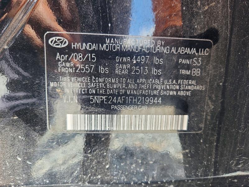 Продаж на аукціоні авто 2015 Hyundai Sonata, vin: 5NPE24AF1FH219944, номер лоту: 54856576