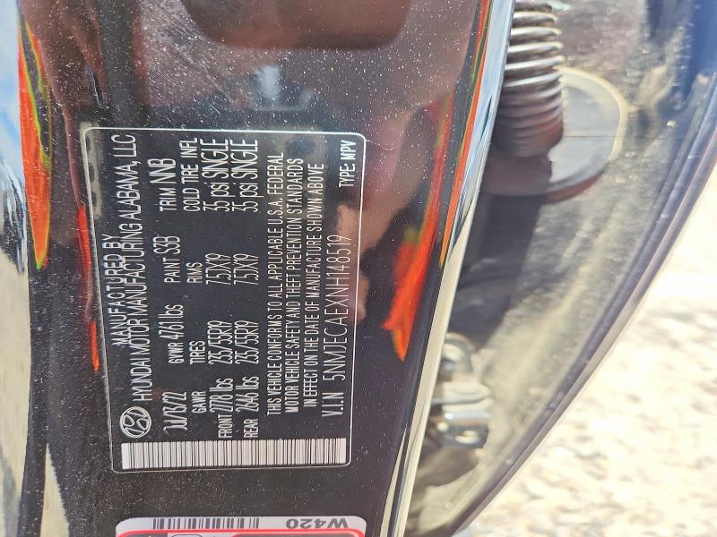 Aukcja sprzedaży 2022 Hyundai Tucson, vin: 5NMJECAEXNH148519, numer aukcji: 53070456
