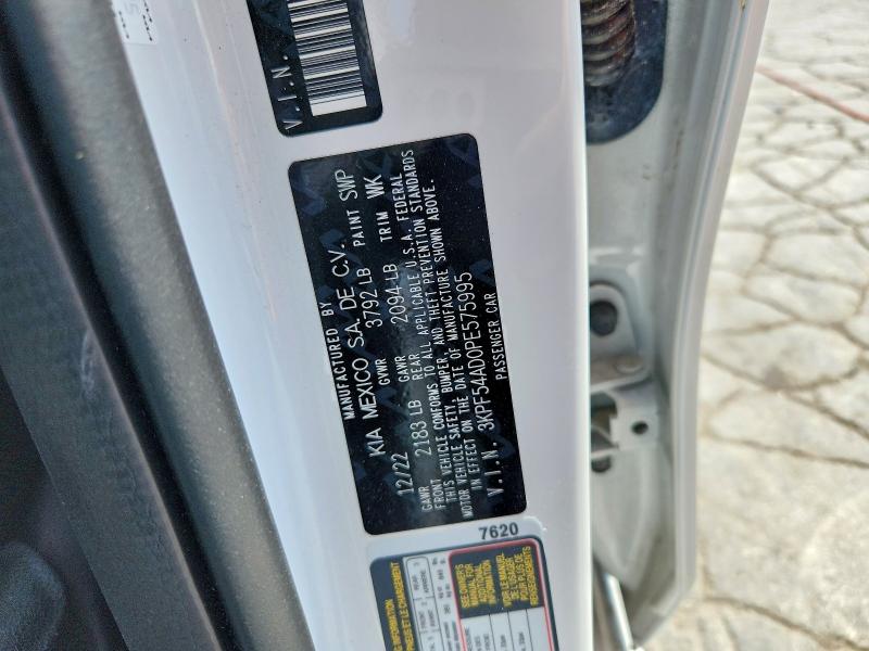 53949656 :رقم المزاد ، 3KPF54AD0PE575995 vin ، 2023 Kia Forte مزاد بيع
