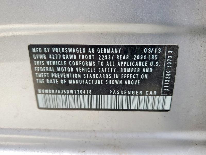Aukcja sprzedaży 2013 Volkswagen Golf, vin: WVWDB7AJ5DW130418, numer aukcji: 53035386