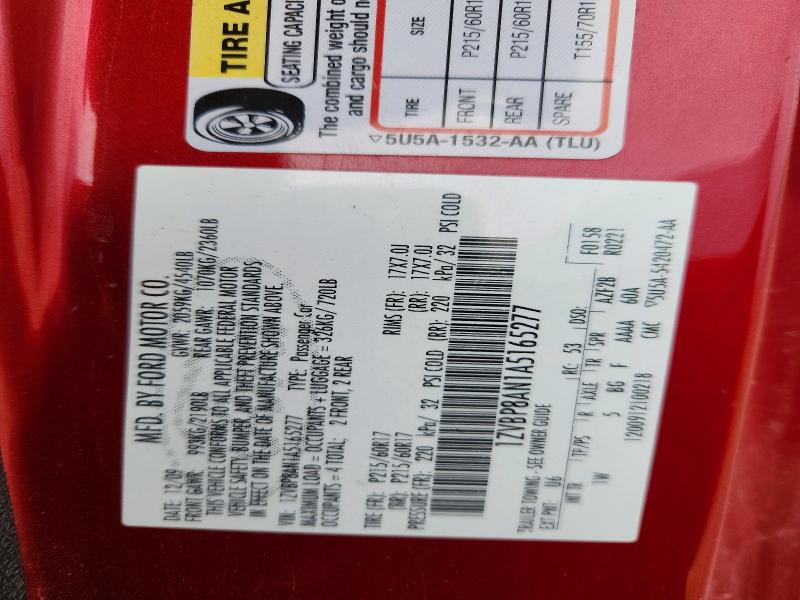 Продаж на аукціоні авто 2010 Ford Mustang, vin: 1ZVBP8AN1A5165277, номер лоту: 52729656