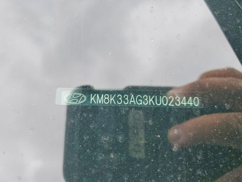 55347736 :رقم المزاد ، KM8K33AG3KU023440 vin ، 2019 Hyundai Kona مزاد بيع