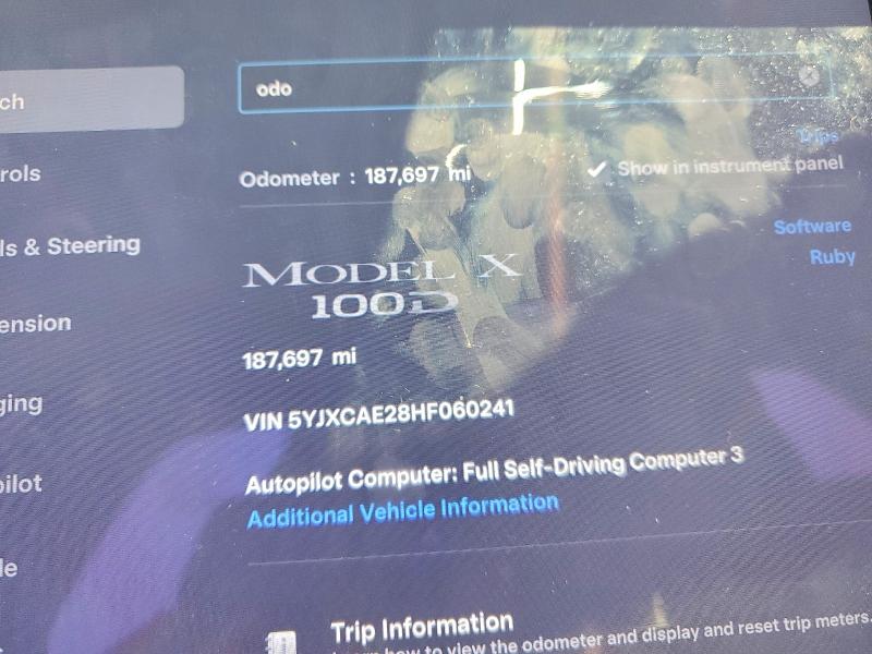 Продажа на аукционе авто 2017 Tesla Model X, vin: 5YJXCAE28HF060241, номер лота: 53629026
