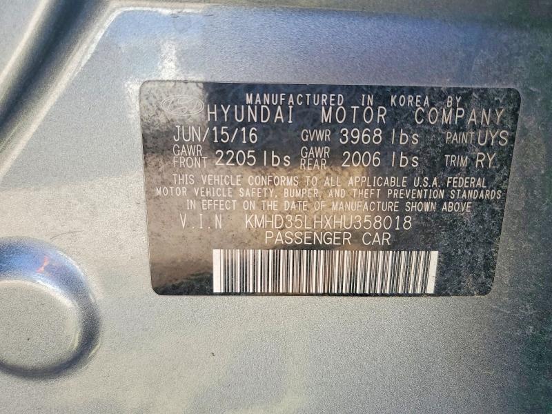 Aukcja sprzedaży 2017 Hyundai Elantra Gt, vin: KMHD35LHXHU358018, numer aukcji: 52760846